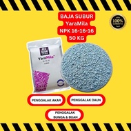Baja Subur YaraMila NPK 16-16-16  50KG | Nutrisi Seimbang untuk Pertumbuhan Tanaman Maksimal