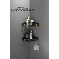 Black Corner Rack Stainless Steel Black DY-W02-02 Local Brand