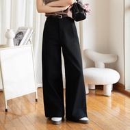 Hijjah Store Losee Pants Highwaist Celana Kulot Longgar Trousers Anti Kusut Kerja Kantor