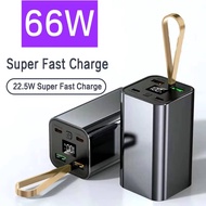 66W Power Bank 50000mAh Portable Fast Charging Powerbank Type CPD Qucik Charge Powerbank External