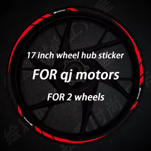 Motorcycle Rim Wheel Hub Sticker Decals Reflective Accessories For QJMOTOR QJ MOTORS 600RS 450 350 5