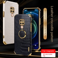 YYN Case Huawei Mate 20 pro Mate20 casing Fashion Electroplating Crocodile pattern Shockproof Phone Case cover