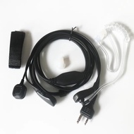 10pc Mikrofon Getaran Tekak Mikrofon Alat Dengar Alat Telinga Jari PTT Untuk Radio Midland 2 Pin AVP