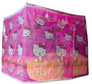 kelambu karakter motif hellokitty warna warni ukuran jumbo 180x200/kelambu karakter/kelambu hellokit