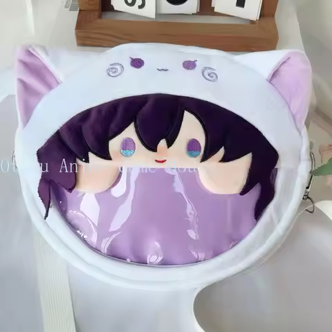 Pjsk Asahina Mafuyu Plush Bag Anime Q-version Itabag Crossbody Bag Kawaii Shoulder Bag Cosplay Xmas 