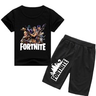 2026 New Style Children's Clothing Boys Short Sleeve+Middle Pants Casual Printed Children's T-Shirt 