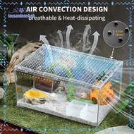 [tousandeoe4.ph] Reptile Kennel Acrylic Turtle Terrarium Jumping for Lizard Housing Spider Cage for 
