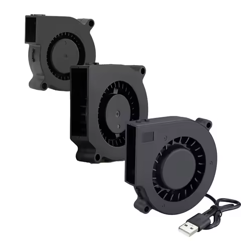 75mm USB Fan Cooling Turbo Blower Brushless 3D Printer 5015 6015 7515 For Extruder DC Cooler Power I