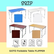 Goto Flipper Table Meja Makan Lipat Set Koper Camping Outdoor Portable