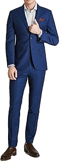 Men's 2 Button Navy Dress Suit (52R)