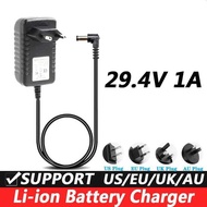 1A Lithium 29.4V Battery Charger EU US Plug DC 90turn 5.5*2.1MM