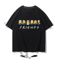Cartoon Movie Despicable Me 4  Minions（Gru/Lucy Wilde/Agnes/Margo） graphic Men's 100% Cotton O-neck 