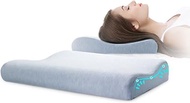 6CM Ultra Thin Contour Memory Foam Pillow, Thin Pillow for Stomach and Back Sleepers Slim, Low Profile Slim Bed Pillow for Sleeping and Neck Support with Washable Pillow Case