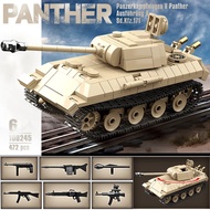 Assembling Quan Duc Panzer V Tank Model 100245 Soviet KV-2 100248 Heavy tank kv-1 100271 VI Tiger 10
