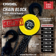 Ossel Tackle 1 ton x 3 meter Chain Block 1 ton x 3 meter Chain Pulley