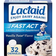 Lactaid Original Strength Lactose Intolerance Relief Caplets 120 เอนไซม์ย่อยนมแลคเตส S28
