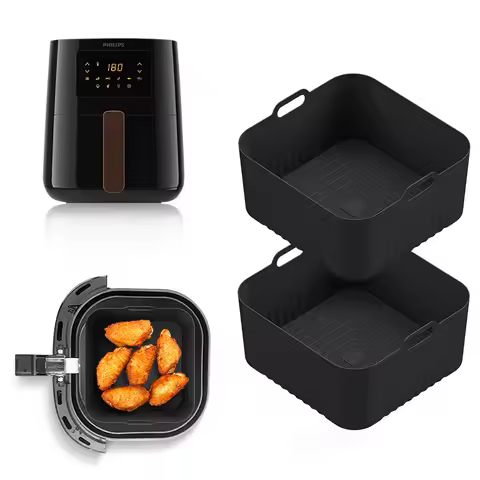 17cm Silicone Air Fryer Mould for for Philips HD9252 HD9200 HD9255 Air Fryer Accessories 4-5L Airfry