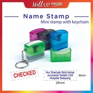 Cop nama keychain - Flash Stamp Mini Cop Jururawat