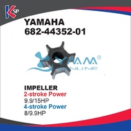 OUTBOARD SPARE PART YAMAHA WATER PUMP IMPELLER KIPAS AIR 9.0-15HP 682-44352-01