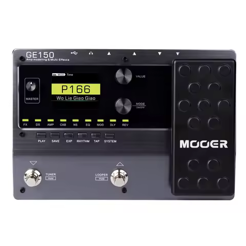 MOOER GE150 Electric Guitar Amp Modelling Multi Effects Pedal Portable Multi Effects Processor with 