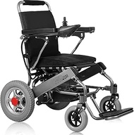 Lightweight for home use Foldable All Terrain Electric Wheelchair - Airline Approved Portable Compact Folding Motorized Wheel Chair 500W Powerful Motors Lightweight Mobility Aid Power Wheelchairs