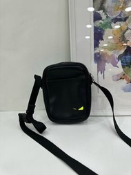 👜FENDI Monster Sling Bag Lambskin Leather 芬迪 小惡魔羊皮單肩包