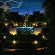 MALCOLM Solar Pond Spotlights, Dual Waterproof Auto On/Off LED Solar Underwater Lights, Security Lig