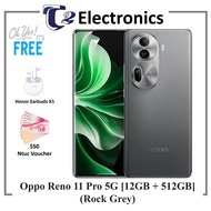 Oppo Reno11 Pro 5G | 12GB RAM +512GB ROM | Free $50 Ntuc Voucher &amp; Honor Earbuds X5 | SUPERVOOC Charge - T2 Electronics