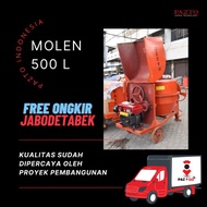 MOLEN PANGADUK SEMEN 500L+ DIESEL 8PK MOLEN SEMEN BETON TERBAIK