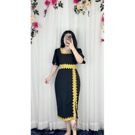 Borneo Motive Dress Freesize