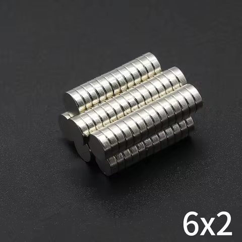 6x2mm N35 Super Powerful Neodymium Magnet Round Magnets NdfeB Strong Permanent Magnetic imanes Refri