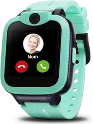 Easyfone Trackino KW2 Starter Smart Watch for Kids - Safe Cell Phone, Talk/Text Message Ability, GPS Tracker, Parental Controls, SOS Button, Age 5 and Up (Green)