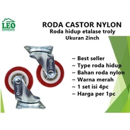 Nylon Live Castor Wheel 2 Inch Troly Nylon Showcase