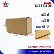 [INSTANT] 13 X 8 X 8 CM PACKING CARDBOARD 13x8x8 CM CORUGATED B-FLUTE CARDBOARD BOX ONLINE PACKING/