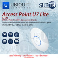 Ubiquiti Access Point U7 Lite WiFi 7 200+ Concurrent Client PoE 2.5GbE Uplink 1 Year Warranty