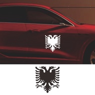 Vinyl Decal Albanian Double Headed Eagle Car Sticker Waterproof Auto Decors on Truck Bumper Rear Win