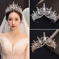 Gold Crystal Crowns Bride Adjustable Tiara / Fashion Queen For Wedding Crown Headpiece Wedding Hair 