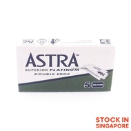 ASTRA Superior Platinum Double Edge Razor 5 Blades, Shaver Shaving Blade Double Edge Safety Razor Bl