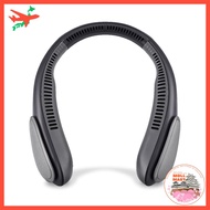 Neck Fan DOSHISHA High Power Rechargeable USB 3-Speed ​​DC Black