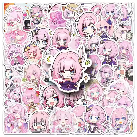 10/30/50PCS Honkai Impact 3 Stickers Cute Elysia Cartoon Sticker Fridge Luggage Laptop Phone Guitar