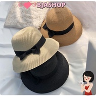 BJASHOP Travel Bucket Hat, Outdoor UV Protection Sun Hat,  Sunshade Girls Straw Hat