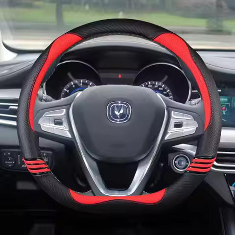 Car Steering Wheel Cover Wrap D Shape For Changan CS75 Plus CS55 PLUS CS55 E-rock 2020 2021 CS15 CS1