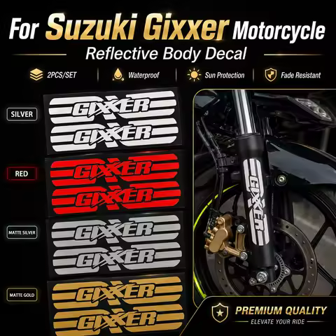 For Suzuki Gixxer SF 155 250 150 FI Reflective Motorcycle Sticker Decor Moto Body Front Fork Suspens