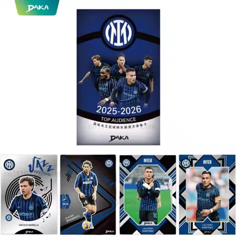 Daka 2025-2026 Inter Milan Official Football Trading Cards Lautaro Martínez Thuram Football Star Pla