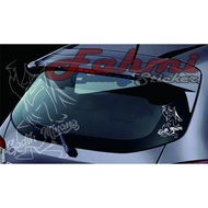 Fierce cutting sticker for car windows & motorcycle visors