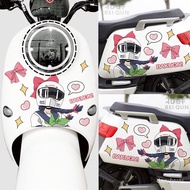 [Preferred Boutique] Hot-Speaking Locomotive Girl Electric Car Sticker Calf Emma Yadi Block Scratche