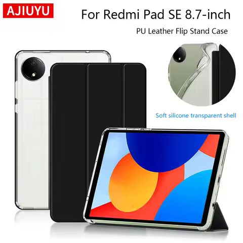 Funda For XIAOMI Redmi Pad SE 8.7" 2024 Trifold Flip Stand PU Protective Cover For Redmi Pad SE 8.7 