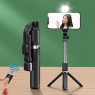 Gậy chụp ảnh Selfie có đèn led chụp hình từ xa bluetooth tích hợp tripod điện thoại quay video cây c