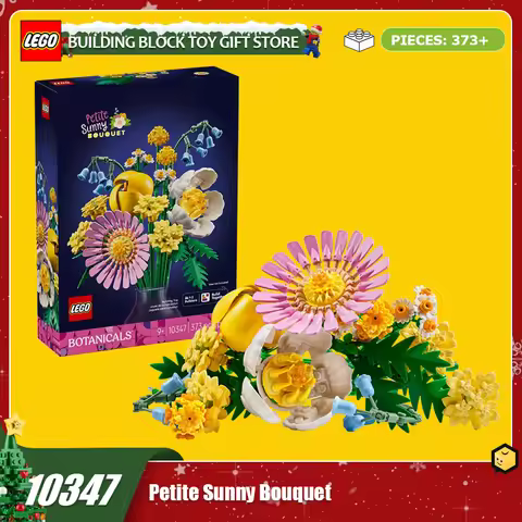 Lego Building Blocks Christmas Carnival Month 10372 10348 10347 Bouquet Series Desktop Decoration Ho