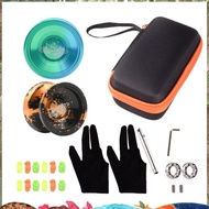 Aluminum Alloy Responsive Unresponsive Yoyo +  Professional Orange Black Unresponsive Yoyo, Fine Wor